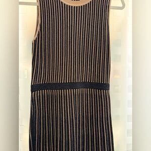 Banana Republic Gold and Navy Dress